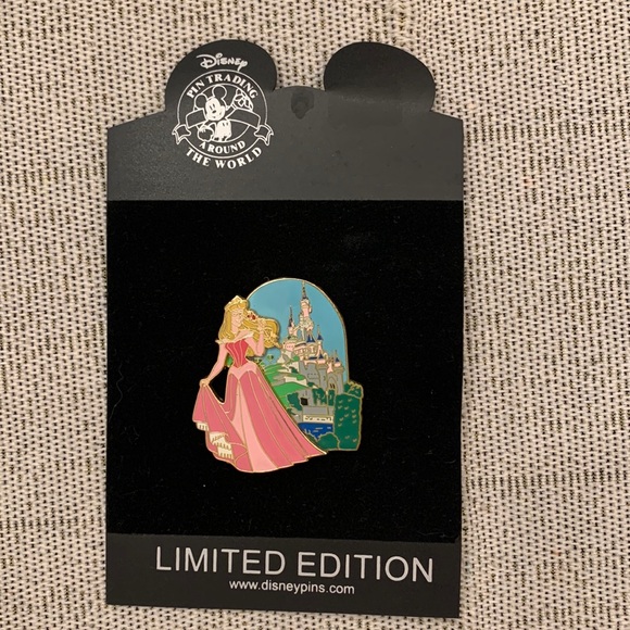 Disney Jewelry - Disney pin LE 250 Aurora Pin-on-Pin with Dimensional Castle LE 250 on card Pin